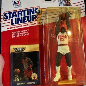 1988 KENNER STARTING LINEUP SLU MICHAEL JORDAN ROOKIE ACTION FIGURE SEALED +Card